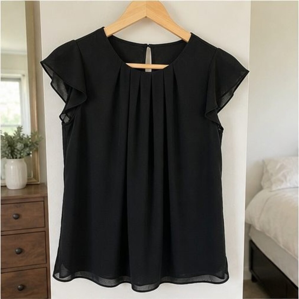 Ivory Wrap Blouse